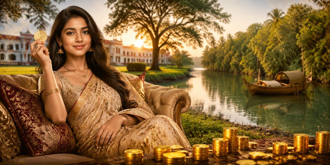 সুন্দরবনের পটভূমিতে বাংলাদেশি মডেল ক্যাসিনো গেম উপভোগ করছেন